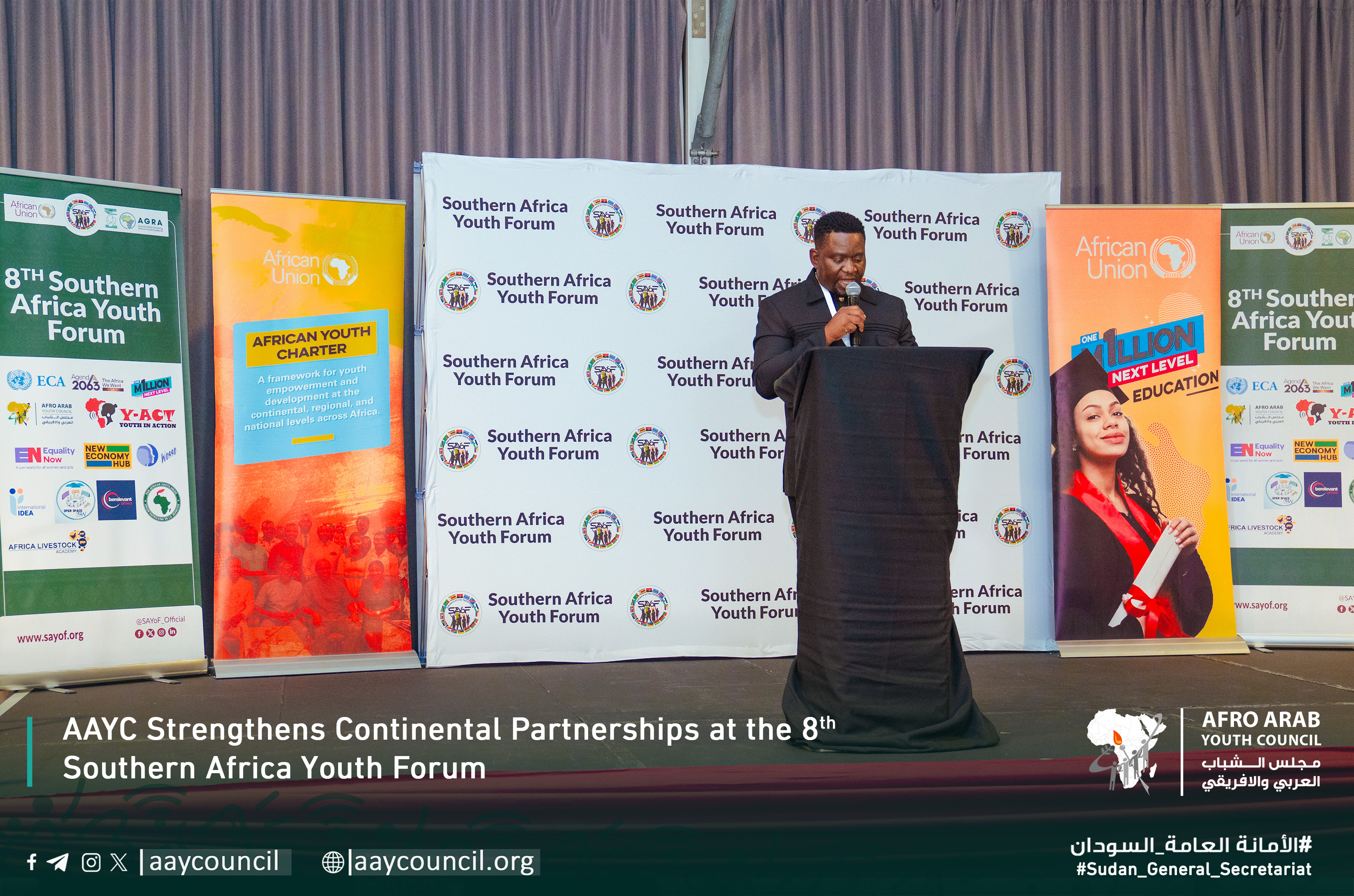 Afro-Arab Youth Council Strengthens Continental Partnerships through Participation in the 8th Southern Africa Youth Forum